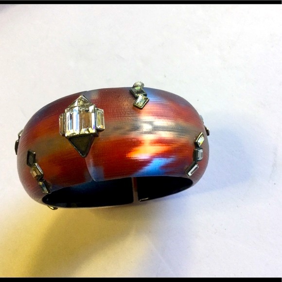 ALEXIS BITTAR O’KEEFE LUCITE HINGED BRACELET EUC - Picture 3 of 16